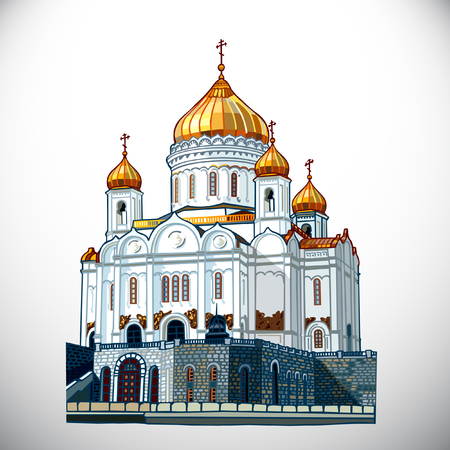 The Cathedral of Christ the Saviorのイラスト素材