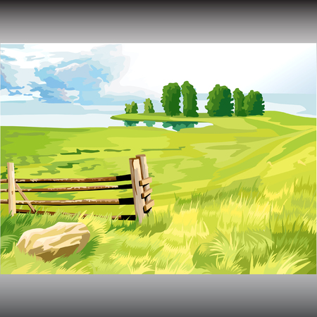 Russian landscapeのイラスト素材