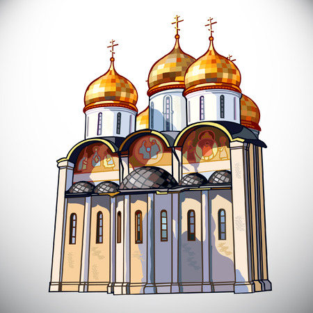 Church.Golden ringのイラスト素材