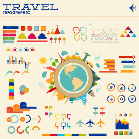 travel infographicのイラスト素材