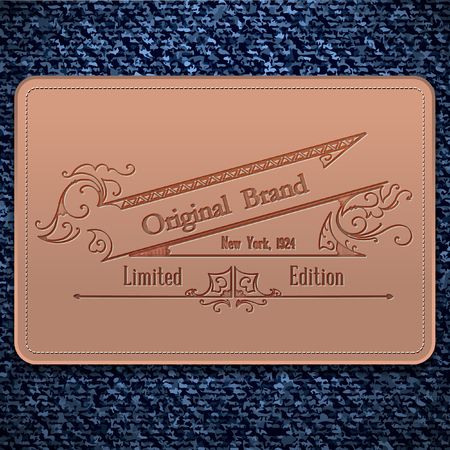 Denim labelのイラスト素材