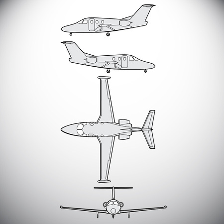 Aircraft,airlinerのイラスト素材