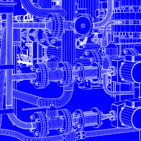 Industrial shopのイラスト素材