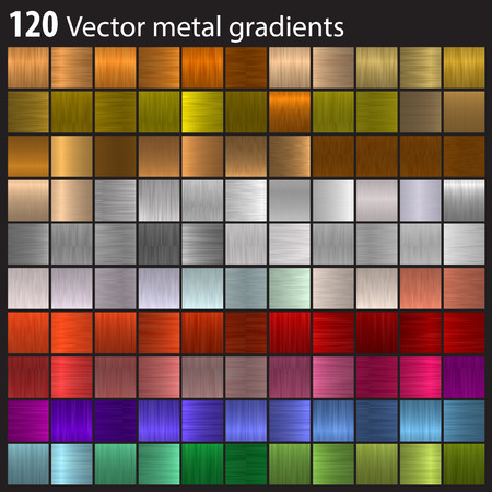 Vector metal gradientsのイラスト素材