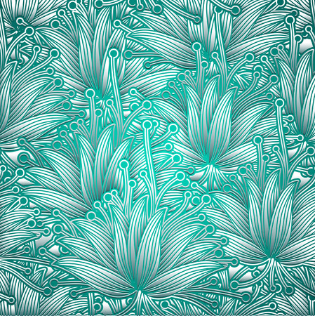 Abstract floral patternのイラスト素材