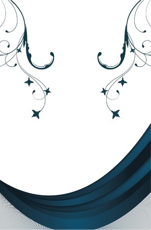 beautiful illustration of an abstract floral backgroundの写真素材