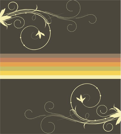 beautiful illustration of an abstract floral backgroundの写真素材