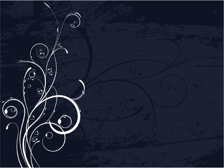 abstract illustration of a floral background with grungeの写真素材