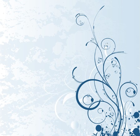 abstract illustration of a floral background with grungeの写真素材