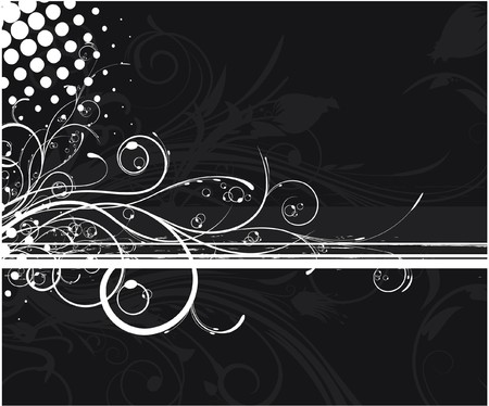 abstract illustration of a floral background with grungeの写真素材