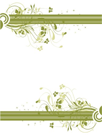 abstract illustration of a floral background with lots of leavesの写真素材