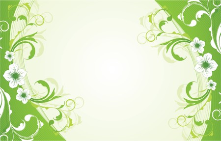 abstract illustration of a floral background with lots of leavesの写真素材