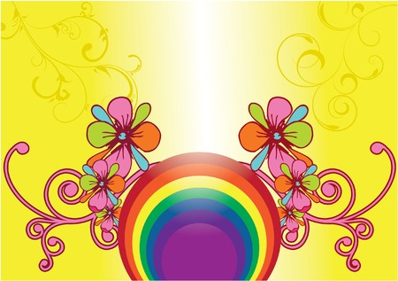 abstract illustration of a floral background with lots of leavesの写真素材