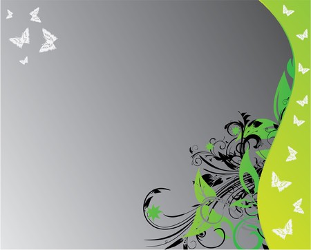 abstract illustration with floral and lots of leavesの写真素材
