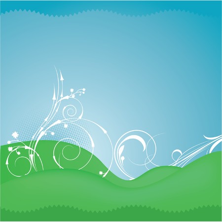abstract background with floral and lots of leavesの写真素材