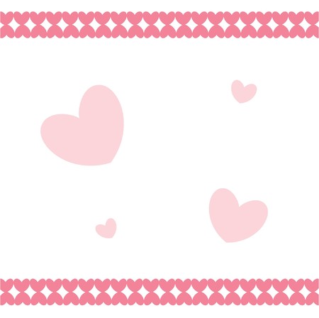 valentine illustration of a background with hearts の写真素材