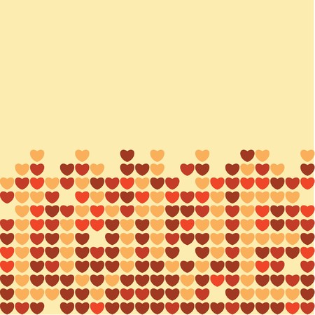 valentine illustration of a background with hearts の写真素材