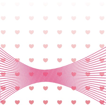 valentine illustration of a background with hearts の写真素材