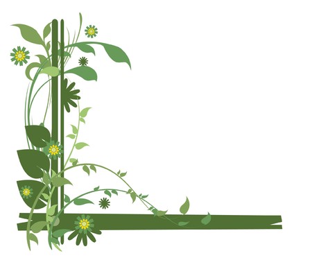 abstract illustration of a background with floralの写真素材