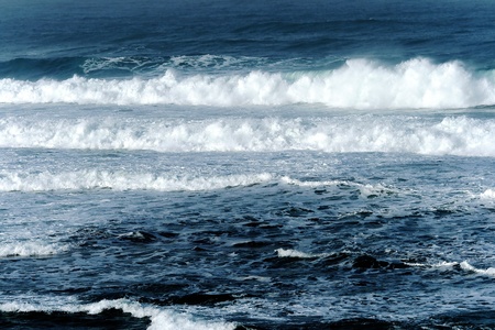Waves after a storm in Mediterranean sea,Israel	 の写真素材