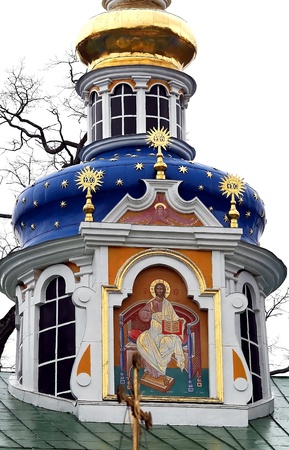 Saint-Assumption Pskovo-Pechersky monastery - one of the largest and rich in Russia friaries with centuries-old historyの写真素材