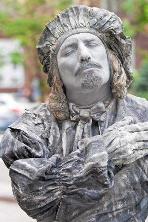 Living sculpture on the Kyiv streets, Ukraine  2012, 27 Mayのeditorial素材