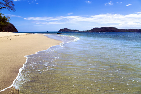  Beautiful wild beach ashore the Pacific ocean in the Golfo de Papagayo, province Guanacaste, Costa Rica, central Americaの写真素材