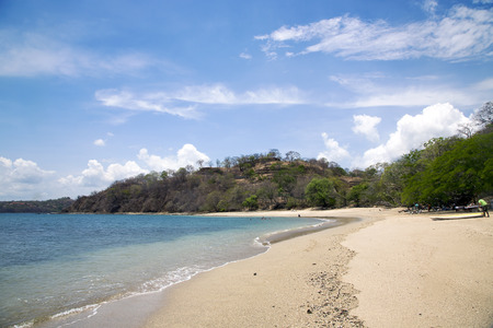 CENTRAL AMERICA, COSTA RICA, GOLFO DE PAPAGAYO - MAY, 29, 2014 - Beautiful beach ashore the Pacific ocean in the Golfo de Papagayo, province Guanacaste, Costa Rica, central Americaのeditorial素材