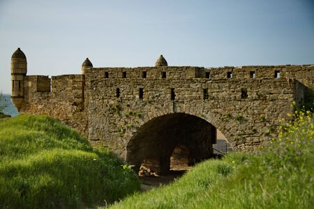 Turkish fortress Yeni-Kale, Crimea.の写真素材