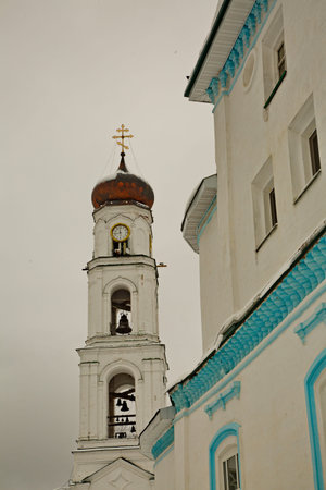 The bell tower of the Raifsky Mother of God Orthodox Monastery.