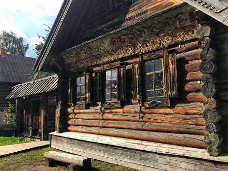 Open air museum, 19th century Russian village, Suzdal, Russia.のeditorial素材