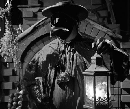 The plague doctor of the 16th century epidemic.