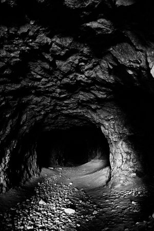 Abandoned Shiryaevsky quarries near the village of Shiryaevo, Samara region, Russia.