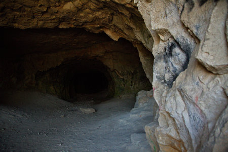 Abandoned Shiryaevsky quarries near the village of Shiryaevo, Samara region, Russia.