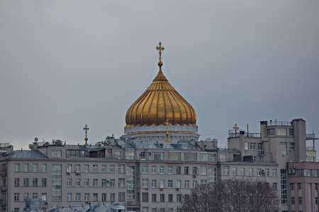 Cathedral of Christ the Savior in Moscow.の写真素材