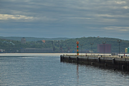 Berth of the Murmansk seaport.