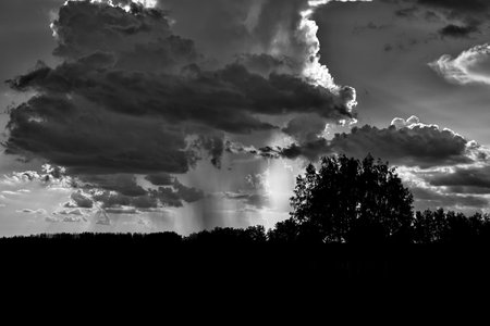 Thundercloud over the West Siberian Plain.