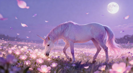 This fantasy illustration showcases a serene and peaceful mood through a delicate use of pastel colors and soft lighting. It is ideal for children's books, fantasy-themed projects, and decorative prints. The professional execution ensures high-quality details, making it a valuable asset for artists and designers. AI-generated illustration.の素材