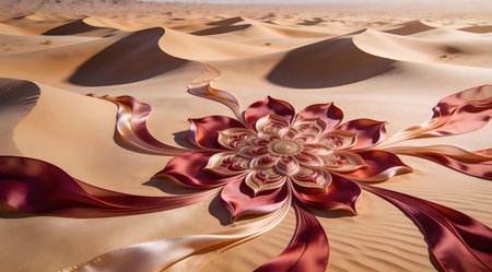 This fluid abstract composition merges silken weave dynamics with precise mandala symmetry, fostering an atmosphere of exotic allure and serene mystique through layered textures and subtle tonal shifts. Perfect for premium wallpapers, meditation interfaces, luxury textile patterns, or spa branding materials, it serves designers, wellness brands, and decor specialists... AI-generated illustration.の素材