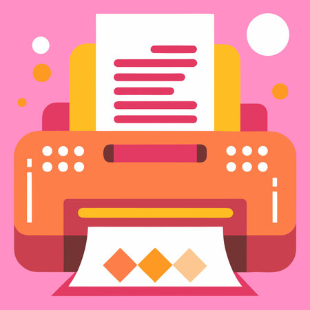 Vibrant creative design emphasizing mechanical precision and output efficiency in a brightly lit...