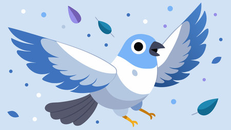 Ethereal digital artwork capturing a free-spirited mood with airy whites, light blues, and soft breezy effects for a light, uplifting vibe. Ideal for business applications in wellness branding, nature-inspired wallpapers, greeting cards, apparel graphics, and meditative designs targeting creative industries and eco-conscious audiences. Versatile style suits. AI-generated vector illustration. AI-generated illustration.のイラスト素材