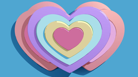 Artistic digital creation in papier-mÃ¢chÃ© craft style featuring soft pastel layers, matte...