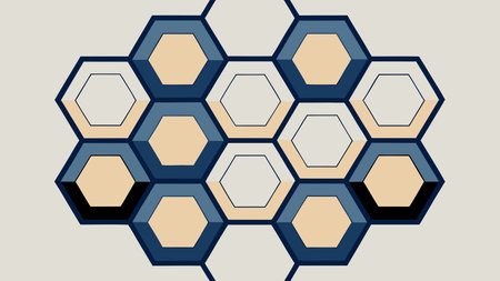 Abstract background with hexagons. Vector illustration in eps 10.