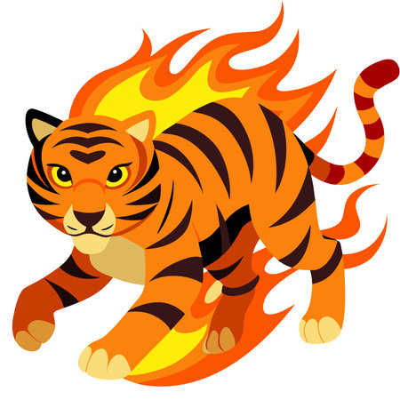 Pyrotechnic abstract style with dynamic trailing motion paths in vivid inferno orange hues, capturing scorching pursuit intensity and explosive energy. Ideal for gaming graphics, extreme sports promotions, high-energy branding, adrenaline visuals, and thrill-seeking materials. Versatile composition suits digital media, posters, apparel, and web desi. AI-generated vector illustration. AI-generated illustration.のイラスト素材