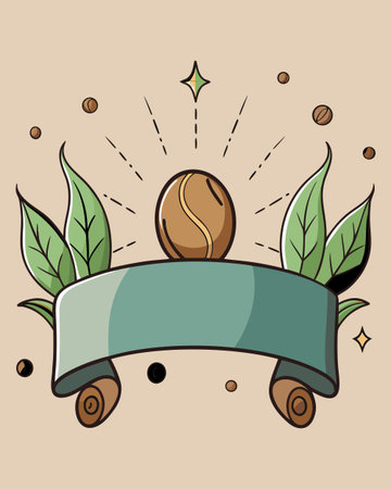 Organic sci-fi style horizontal ad banner evoking possessive intrigue through soft, fluid forms and dew-kissed morning illumination. Blends natural elegance with futuristic vibes, ideal for promotional graphics, coffee brand campaigns, beverage , web headers, and sci-fi themed visuals. Versatile for digital , social media banners, and comm. AI-generated vector illustration. AI-generated illustration.のイラスト素材