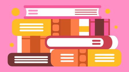 Bold vector design showcasing a minimalist composition with ample negative space, evoking an inspirational and educational vibe through warm, even lighting. Perfect for modern campaigns, educational posters, book promotion materials, and website banners targeting publishers, schools, and lifelong learners. Its versatile, scalable format suits vari. AI-generated vector illustration. AI-generated illustration.のイラスト素材