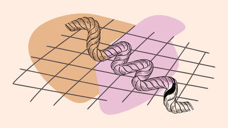 A creative digital illustration depicting Futuristic technology background with organic motion of fluid metallic tendrils weaving through grids, flowing S-curve composition, bioluminescent green highlights, hybrid bio-tech render style, dynam. This AI-generated artwork features unique visual elements suitable for various commercial and editorial applications. AI-generated illustration.のイラスト素材