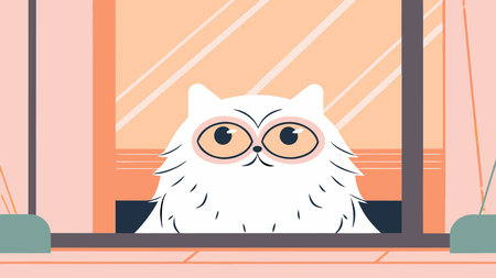 Elegant continuous stroke artistry employs fluid single lines to evoke luxurious fur waves and mesmerizing circular eyes bathed in velvet lighting, fostering a pampered regal vibe. Perfect for upscale pet accessories, fashion prints, editorial spreads, and branding materials aimed at luxury consumers and animal enthusiasts. Scalable design suits digital and p. AI-generated vector illustration. AI-generated illustration.のイラスト素材