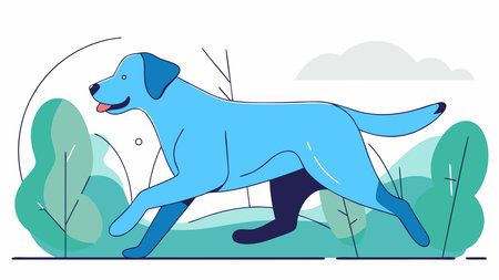 Minimalist one-line vector artwork featuring fluid, continuous strokes and dynamic diagonal flow, infused with warm sunset tones for an energetic, adventurous vibe. Perfect for pet branding, adventure-themed graphics, apparel prints, stickers, logos, and digital media in , publishing, and lifestyle industries. Versatile scalable design suits modern c. AI-generated vector illustration. AI-generated illustration.のイラスト素材