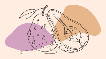 Delicate vector artwork featuring organic curves and smooth gradients that simulate soft morning light, creating a wholesome and invigorating natural mood. Ideal for use in healthy lifestyle campaigns, organic food packaging, recipe books, and wellness websites. This versatile digital design offers high scalability and vibrant appeal for various ma. AI-generated vector illustration. AI-generated illustration.のイラスト素材